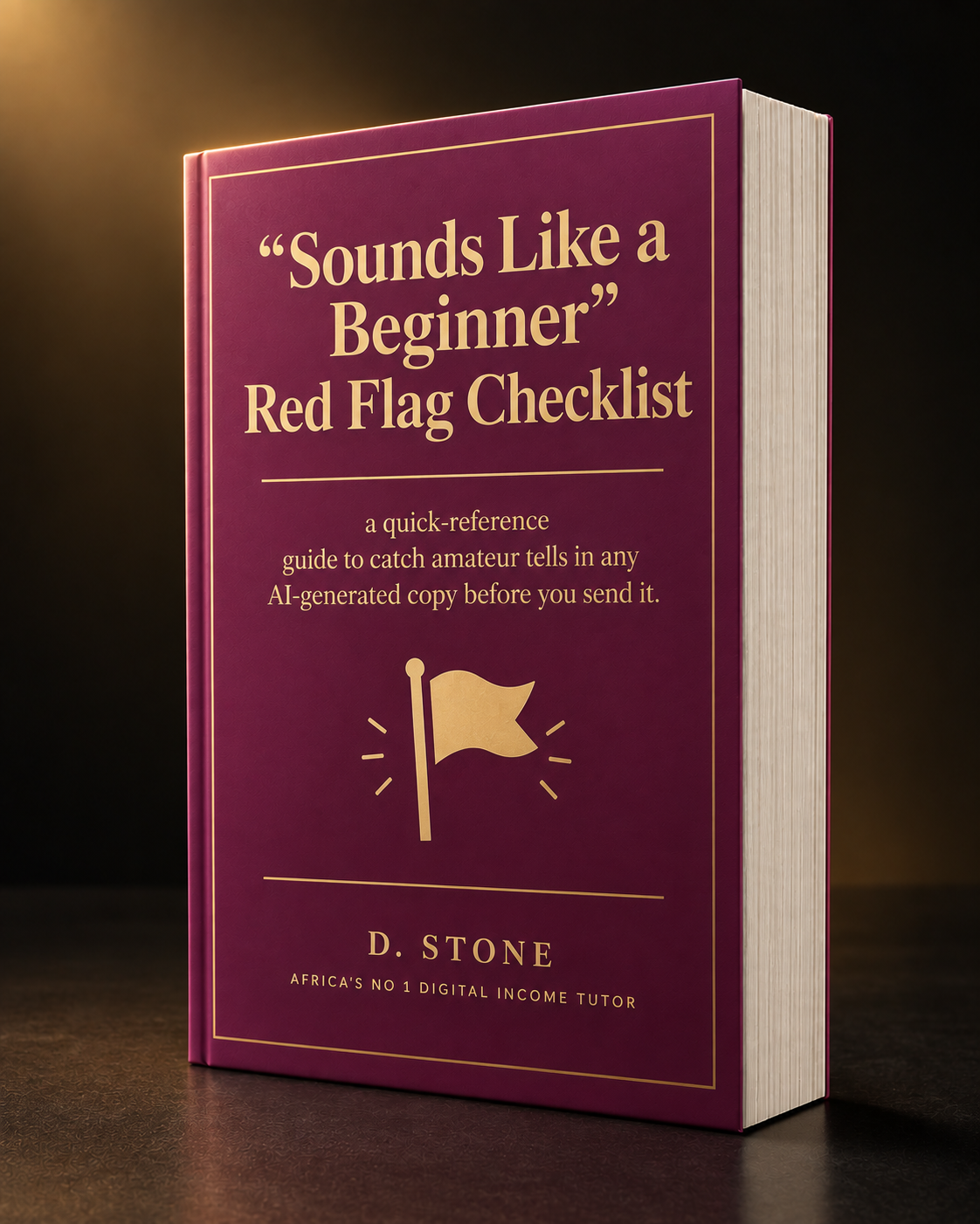 Cover of Bonus 2, the extended Sounds Like a Beginner Red Flag Checklist